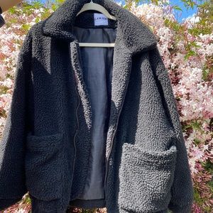 i.am.gia. black pixie coat size small